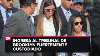 Emma Coronel llega a Corte de NY para sentencia de “El Chapo”