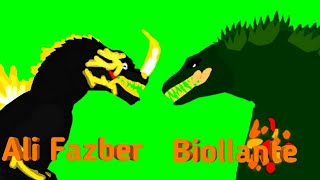 Ali Fazber vs Biollante animation