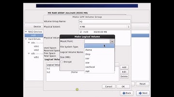 How to install linux server with raid 1 and LVM