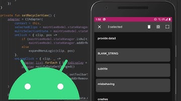 Multi Selection RecyclerView in Android | Code Walkthrough