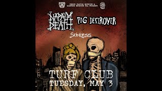 Napalm Death - Sound Check   (Live @ The Turf Club Saint Paul, MN 05/03/2022)