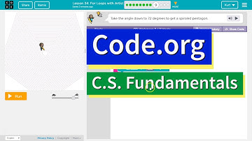 Code.org Express Lesson 28.6 For Loops with Artist | Answers Explained | CS Fundamentals