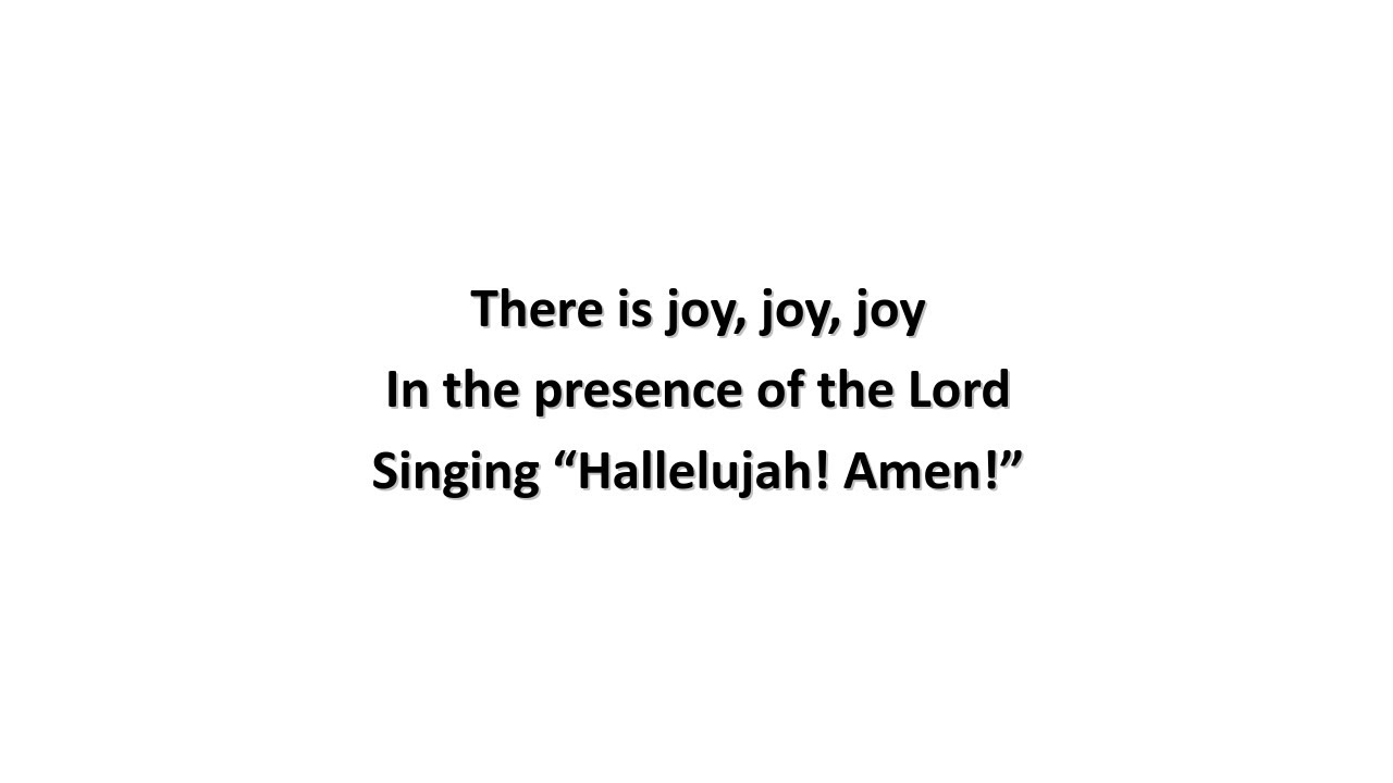 There is Joy (lyrics) - Christ For The Nations (1986) - YouTube