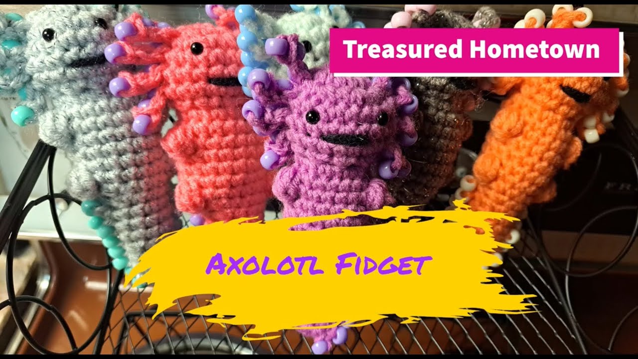How to Crochet a Sensory Fidget Axolotl – Perfect for ADHD & Relaxation!