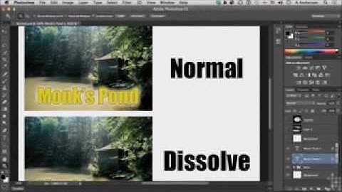 Photoshop cc tutorial for beginners   Chapter 09   Part 03 Normal And Dissolve Blending Modes