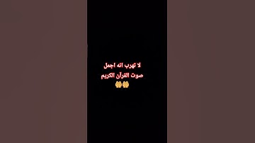 لا تهرب انه اجمل صوت القرآن الكريم  🤲🤲