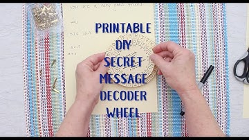 Printable DIY Secret Message Decoder Wheel for Kids HS