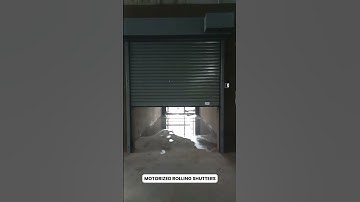 MOTORIZED ROLLING SHUTTERS - CRONAX INDUSTRIES #entranceautomation #automaticshutters