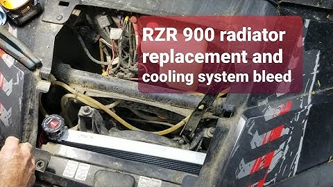 Polaris RZR 900 rad replacement and cooling system bleeding