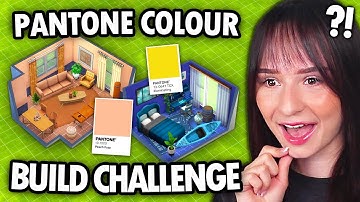 Every room is a random COLOUR OF THE YEAR build challenge in The Sims 4