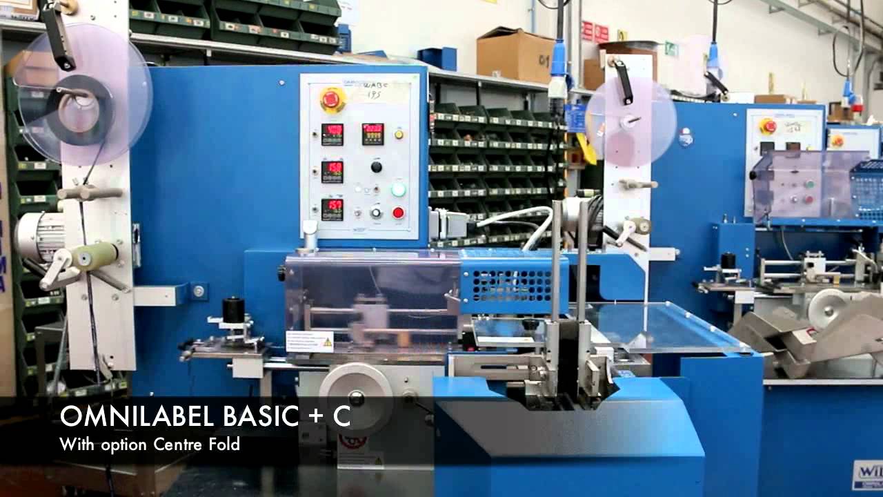 OmnilabelBasic + C centre fold folder - Machine for cutting and folding ...