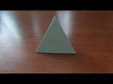 Вопрос: Как сделать пирамиду из бумаги?