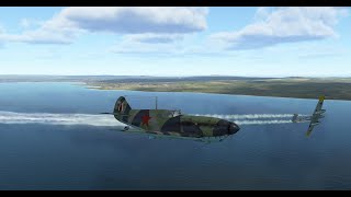 ЛаГГ-3 против  Bf 110,   вражеский истребитель сбит, сбой в системе обзора Track IR
