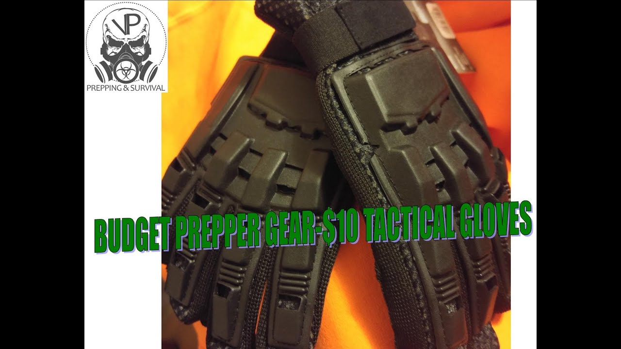 Budget prepping gear- $10 Fox tactical gloves - YouTube