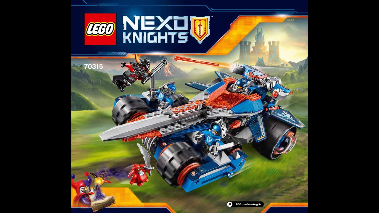 LEGO NexoKnights Clay's Rumble Blade 70315 Instructions DIY Instructions Nexo Knights