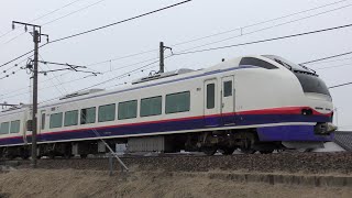 特急しらゆき5号新潟行きE653系H204編成　信越本線下り55M【4K】