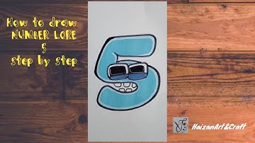How to draw ALPHABET LORE NUMBER 5 Addition series #youtubevideo#youtube#alphabetlorenumber