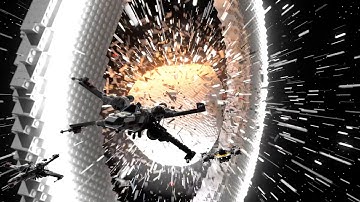 LEGO Death Star Explosion Blender Animation