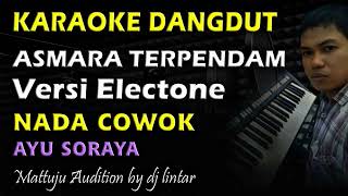 Karaoke Dangdut Asmara Terpendam || Nada Cowok