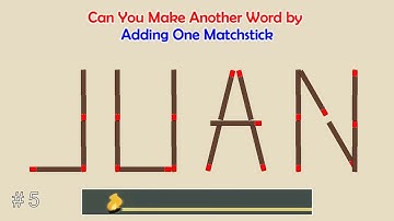Can you make another word from the existing one? | Matchstick Word Puzzles #   | Brain Teaser