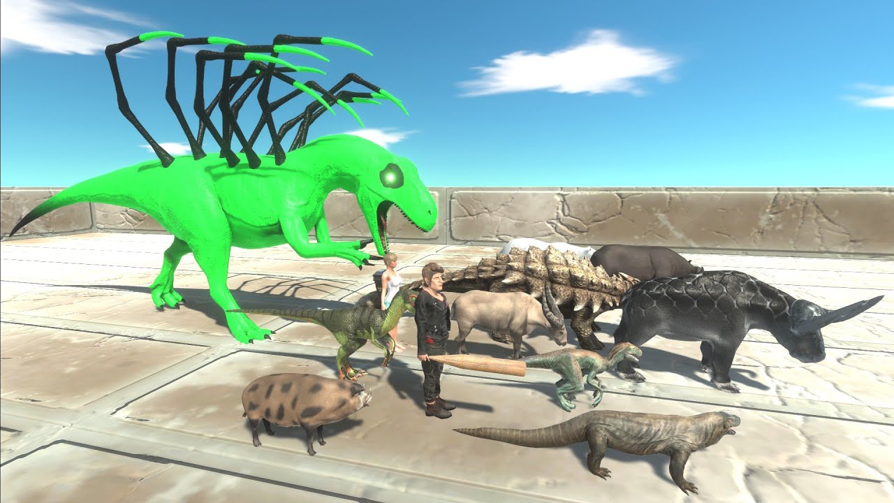 Escape from ALIEN ALLOSAURUS - Animal Revolt Battle Simulator Escape from Monster