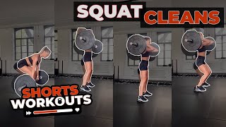 HOW TO DO SQUAT CLEANS | Step by step guide