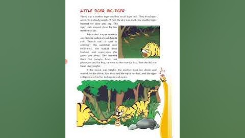 Class 3 English lesson 14 little Tiger ,Big Tiger.By Neel kamal.
