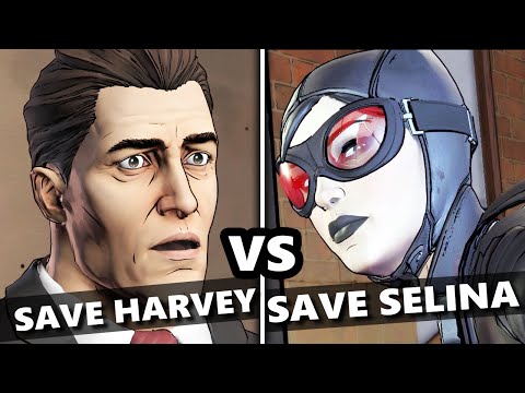 Telltale Batman Episode 2 - SAVE HARVEY DENT vs SAVE SELINA KYLE / Cat Woman - (Batman EP2 Choices)