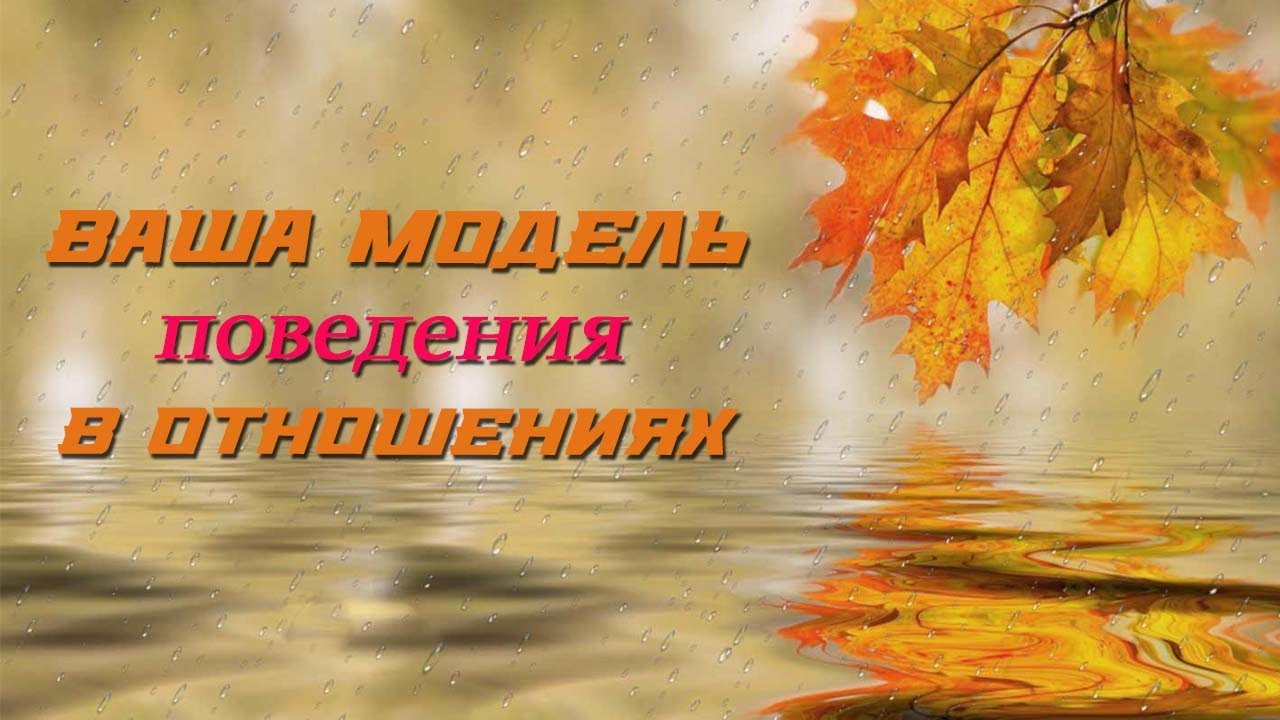 Ваша модель поведения в отношениях. - YouTube