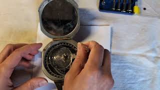 Vintage Transit Compass repair- lift pin