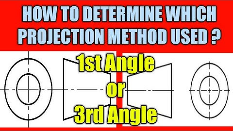 1st Angle or 3rd angle Projection method |how to determine | how to understand |Easy Trick