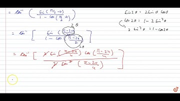 Express `tan^(-1)((cosx)/(1-sinx)),-pi/2 lt x lt pi 2`= in= the= simplest= form. lt = b= gt lt /...