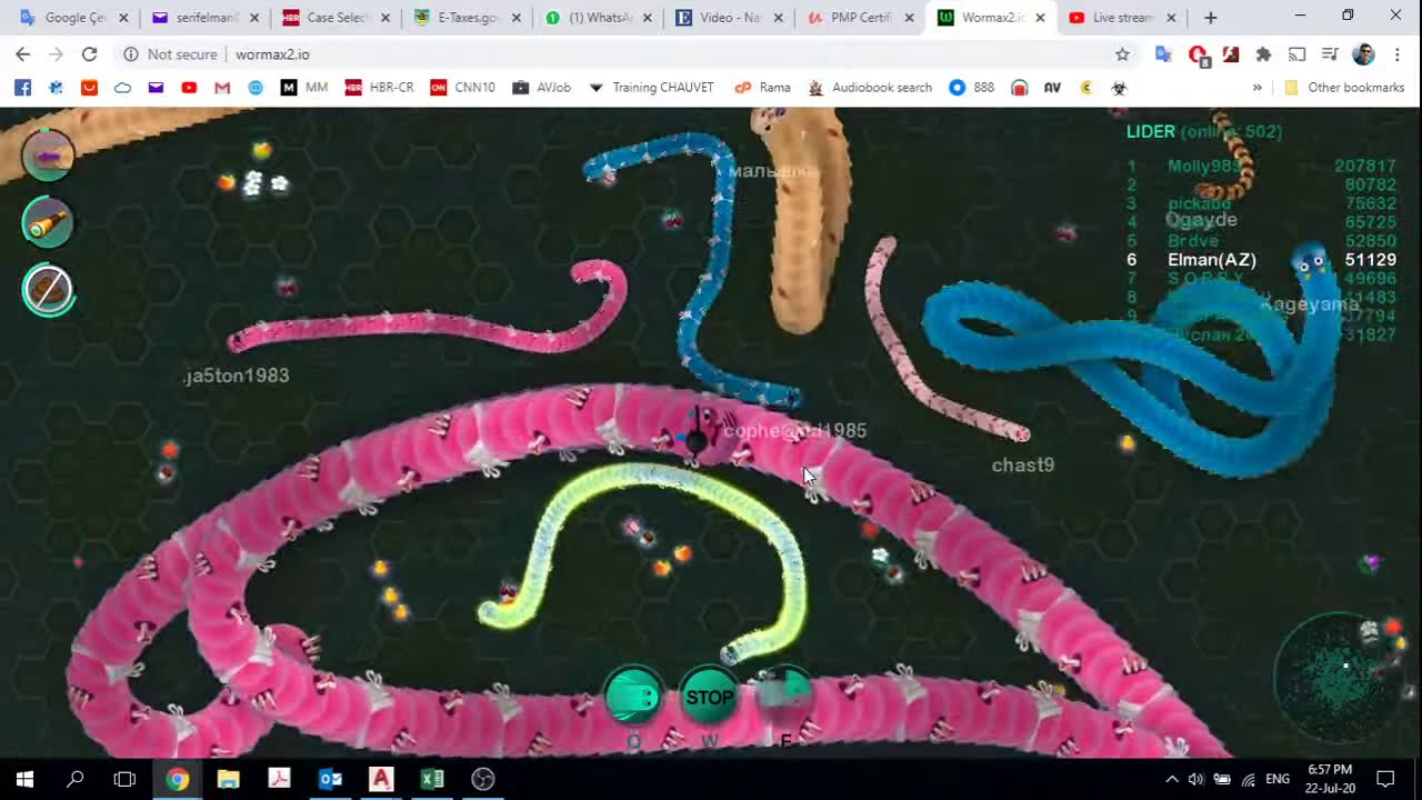 Wormax2.io Live Stream #7