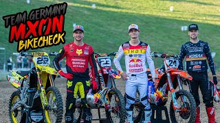 MXoN Ernée 2023: Team Germany Bikes & Gear  Ken Roczen, Simon Längenfelder und Tom Koch