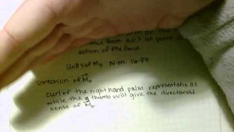 Moment of a Force   Scalar Formation