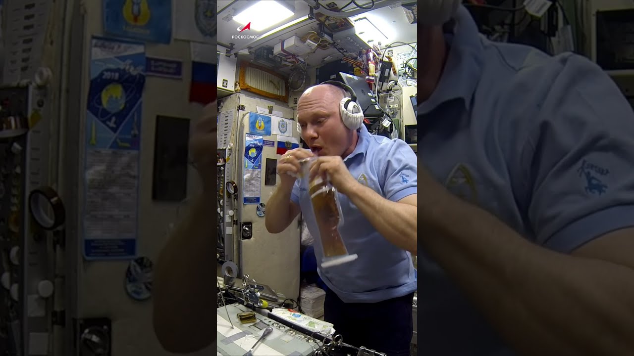 ⁣Космический #чай #завтрак #невесомость #iss #cosmos #space #tea