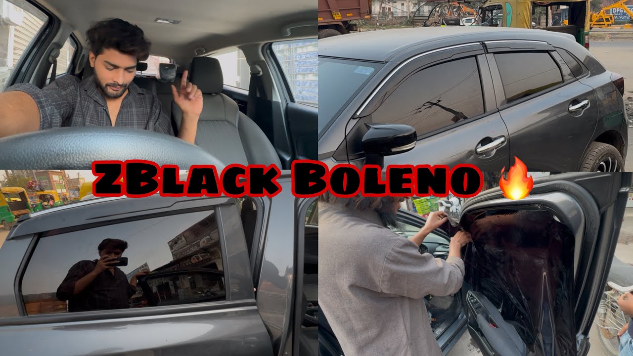 Installing 100% Z Black Tint In Boleno 2025  | Public Reaction Tagde | 