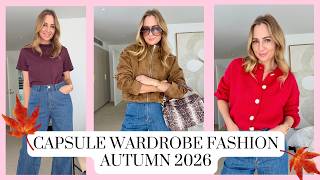 CAPSULE WARDROBE FASHION Autumn 2026 - 7 Classic, chic & comfortable finds