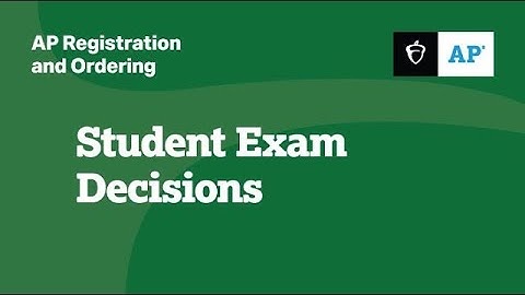 Student Exam Decisions