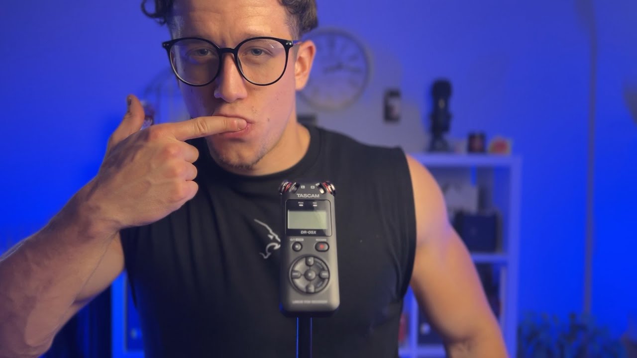 Aggressive Spit Painting ASMR (male whispers, breathing sounds)