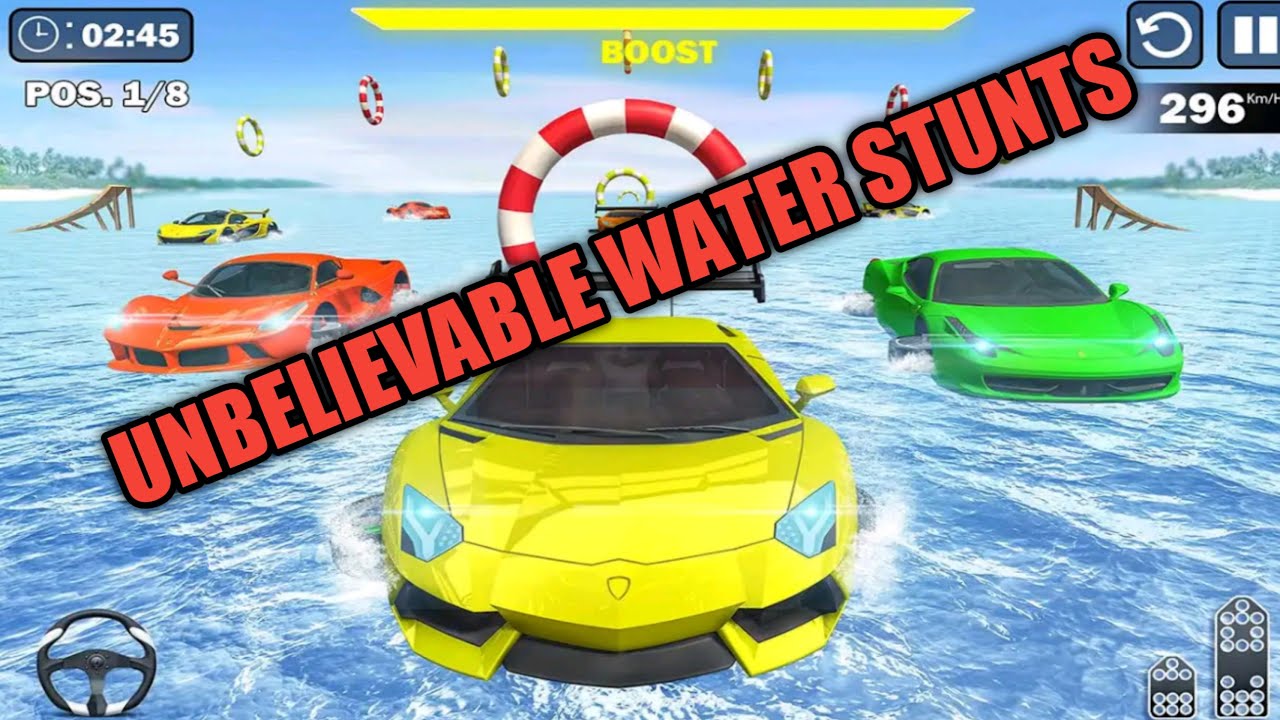 Water Surfing Car Stunts #1 Unbelievable Water Stunts Android gameplay