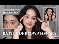 BATTLE LOCAL BROW MASCARA | REVIEW & TES TAHAN AIR | Luxcrime, ESQA, Instaperfect by Wardah