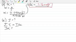 Phys101 - Rotational Dynamics (Real Pulleys: Example 2 part3)