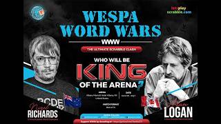 Nigel Richards vs Adam Logan - Wespa Word Wars Games 1-7 screenshot 3