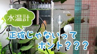 【検証】水温計って正確じゃないの？【アクアリウム】