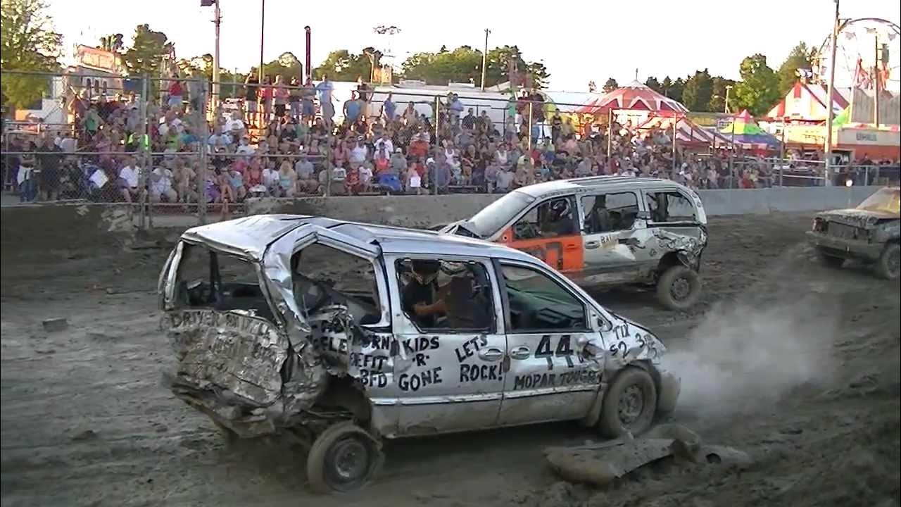 Boonville Demolition Derby, Van Heat, Part 2 YouTube