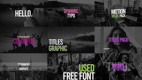 Dynamic Titles Pack V1 Motion Graphics Templates