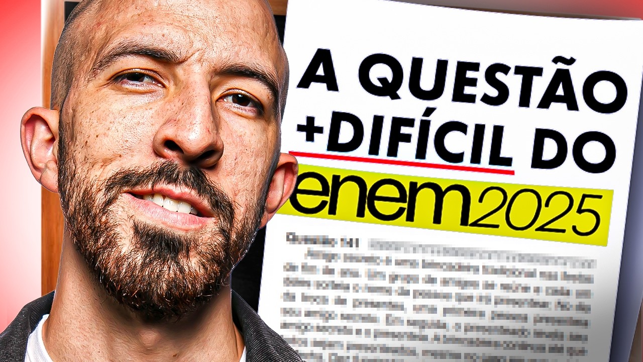 Treta! Questão mais difícil do ENEM 2025