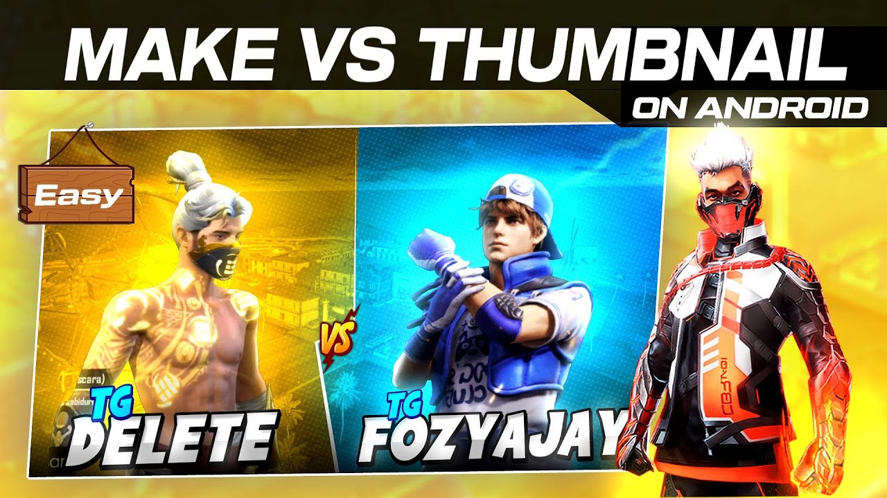 How to make 1v1 thumbnail | Thumbnail Tutorial EP #7 | Kunal Graphics