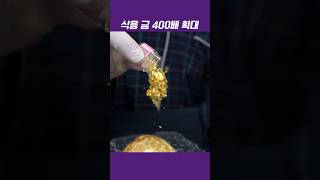 먹는 금 400배 확대ㄷㄷ #레스토랑 #금 #현미경 #확대